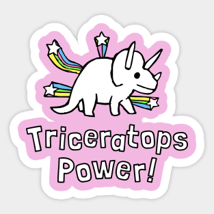 Triceratops Power Sticker